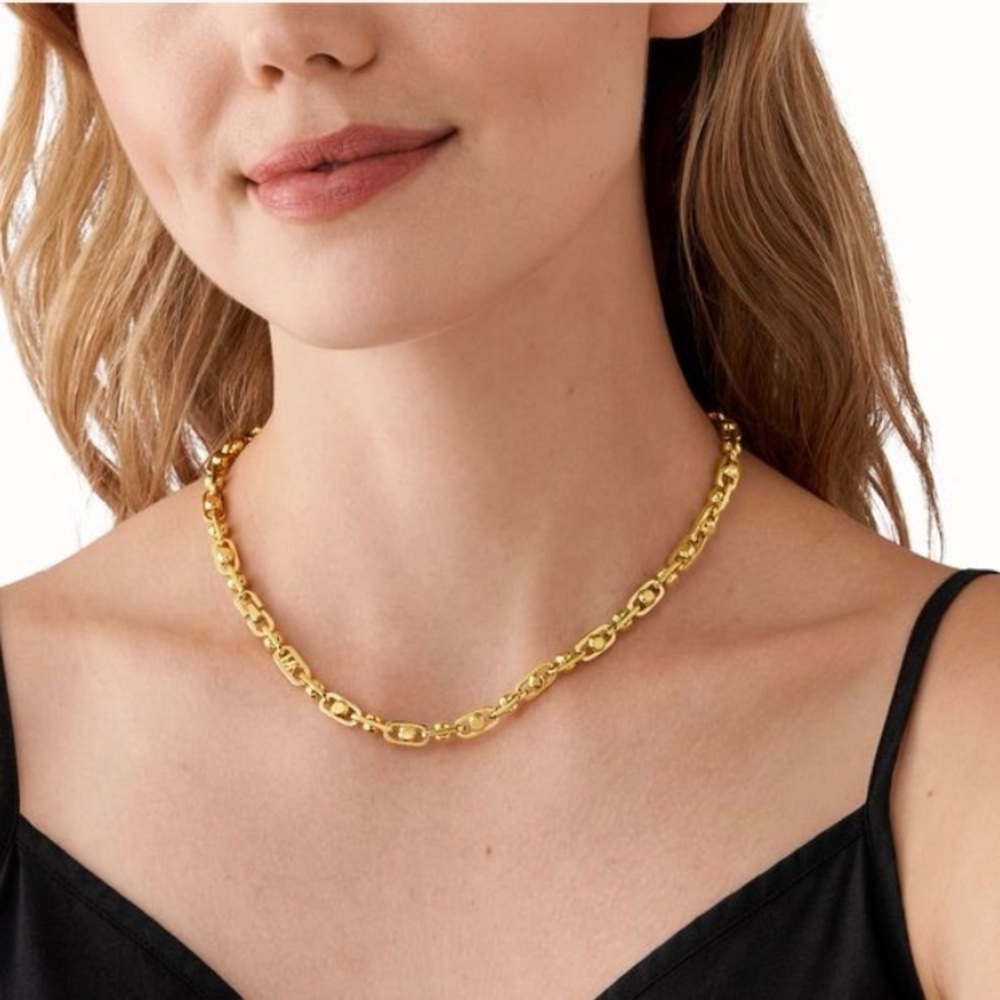 Michael Kors Shiny Gold-Link Necklace - Women Accessories